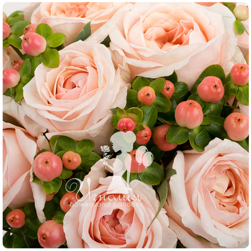 Свадебный букет из садовых роз &laquo;Счастливый день&raquo; 2