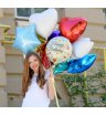Охапка из звезд и сердец &laquo;Happy Birthday&raquo;