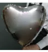 Фольгированный шар XL «Серебристое сердце»