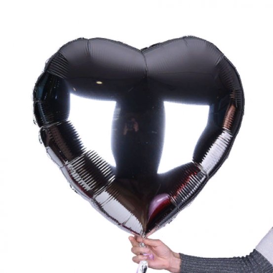 Фольгированный шар XL &laquo;Серебристое сердце&raquo; 1