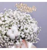 Коробочка с хлопком и белой гипсофилой 2