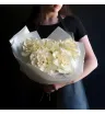 букет из 5 белых французских роз