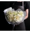 букет из 5 белых французских роз
