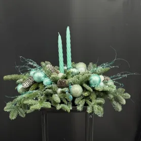 Подсвечник из нобилиса  &laquo;Ледяная акварель&raquo; от интернет-магазина «Игнолия» в Люберцах