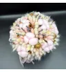 Композиция из сухоцветов и хлопка в коробке &laquo;Безе и корица&raquo;