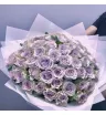 Лавандовые розы в букете «Горный хрусталь»