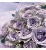 Лавандовые розы в букете «Горный хрусталь» 1