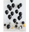 Воздушные шары 30 см, черные, 15 шт.