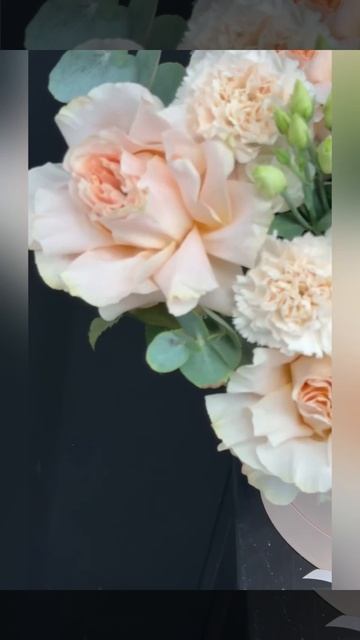 Композиция из французских роз и эустомы &laquo;Розовый зефир&raquo;